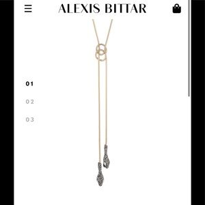 New Alexis Bittar Serpent Bolo Necklace